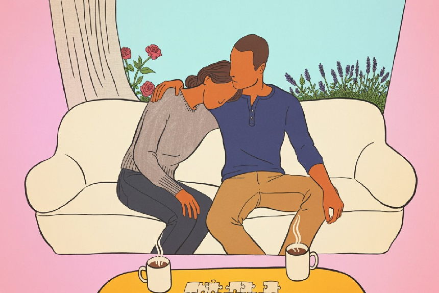 Ein Paar investiert in einen nicht-sexuellen intimen Moment. | Sex Shop Desirel.de